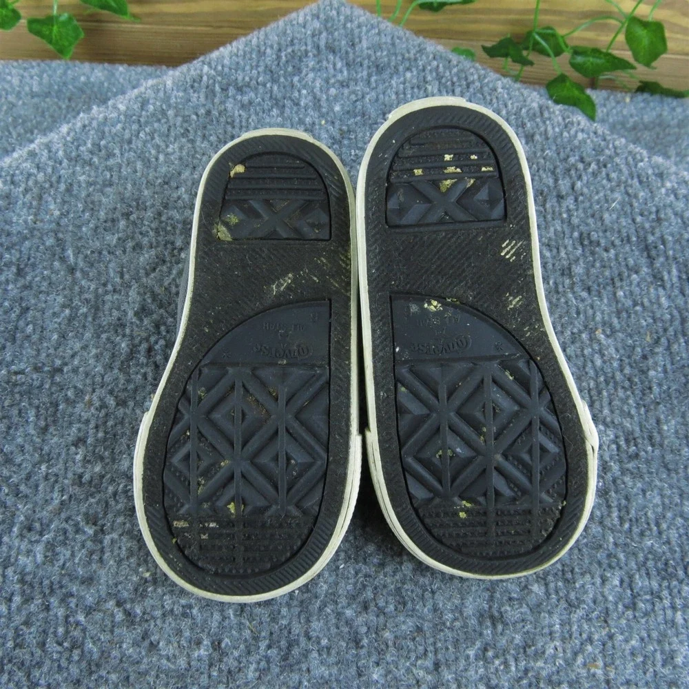 Converse Boys Sneaker Size T 6 Medium Shoes Gray Fabric Lace‎ Up